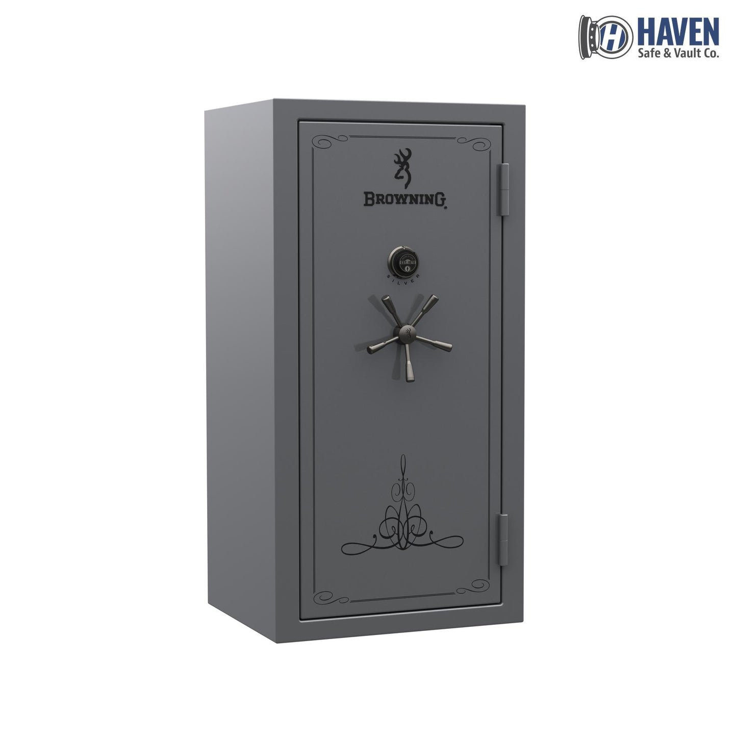Browning Silver SR33 Gun Safe – 33-Gun Capacity & 100-Min Fire