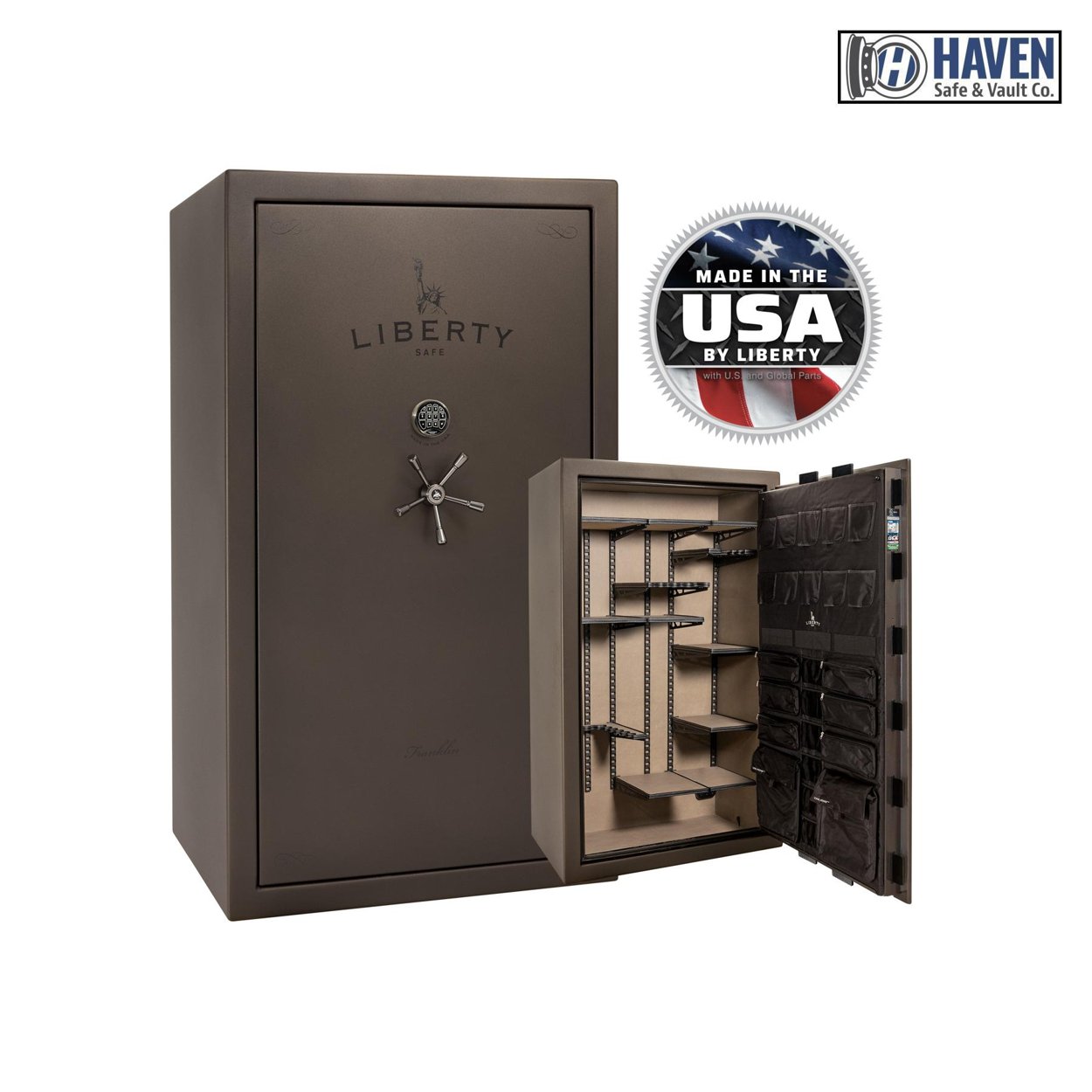Liberty Franklin 50 Gun Safe – 110-Min Fire Protection, Secure Storage