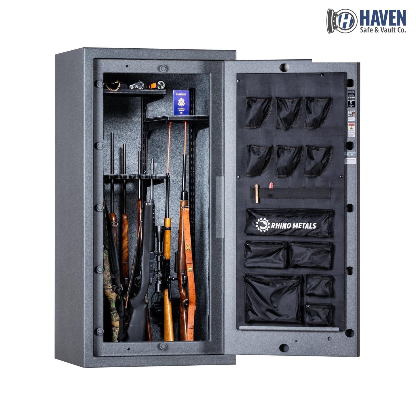 Rhino Metals CX6030 Raptor Series 40-Gun Safe – 80-Minute Fire Protection