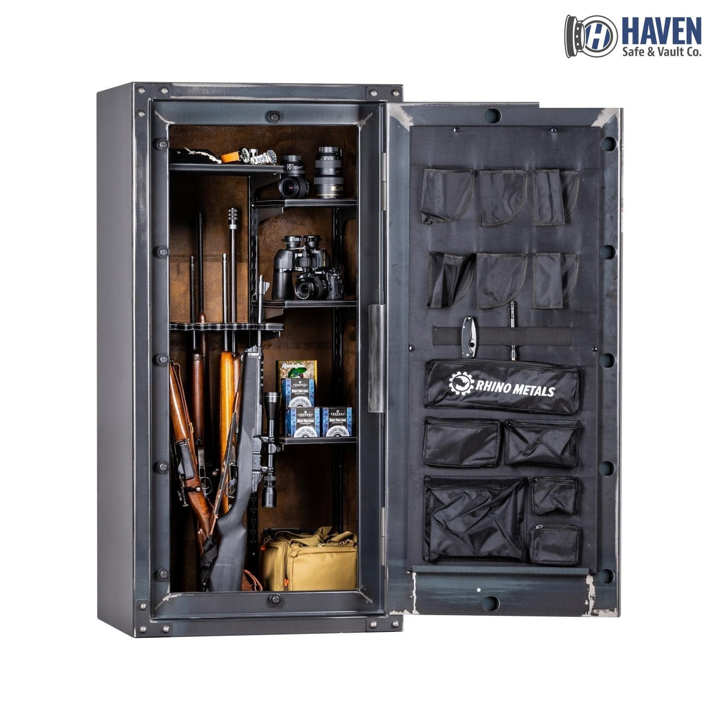 Rhino Metals Strongbox RSX6030 Raptor Series 40-Gun Safe – 80-Minute Fire Protection