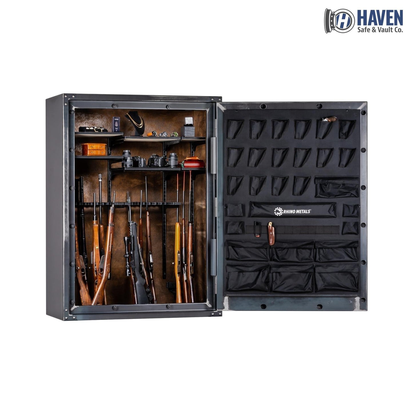 Rhino Metals Strongbox RSX7253 Raptor Series 78-Gun Safe – 80-Minute Fire Protection