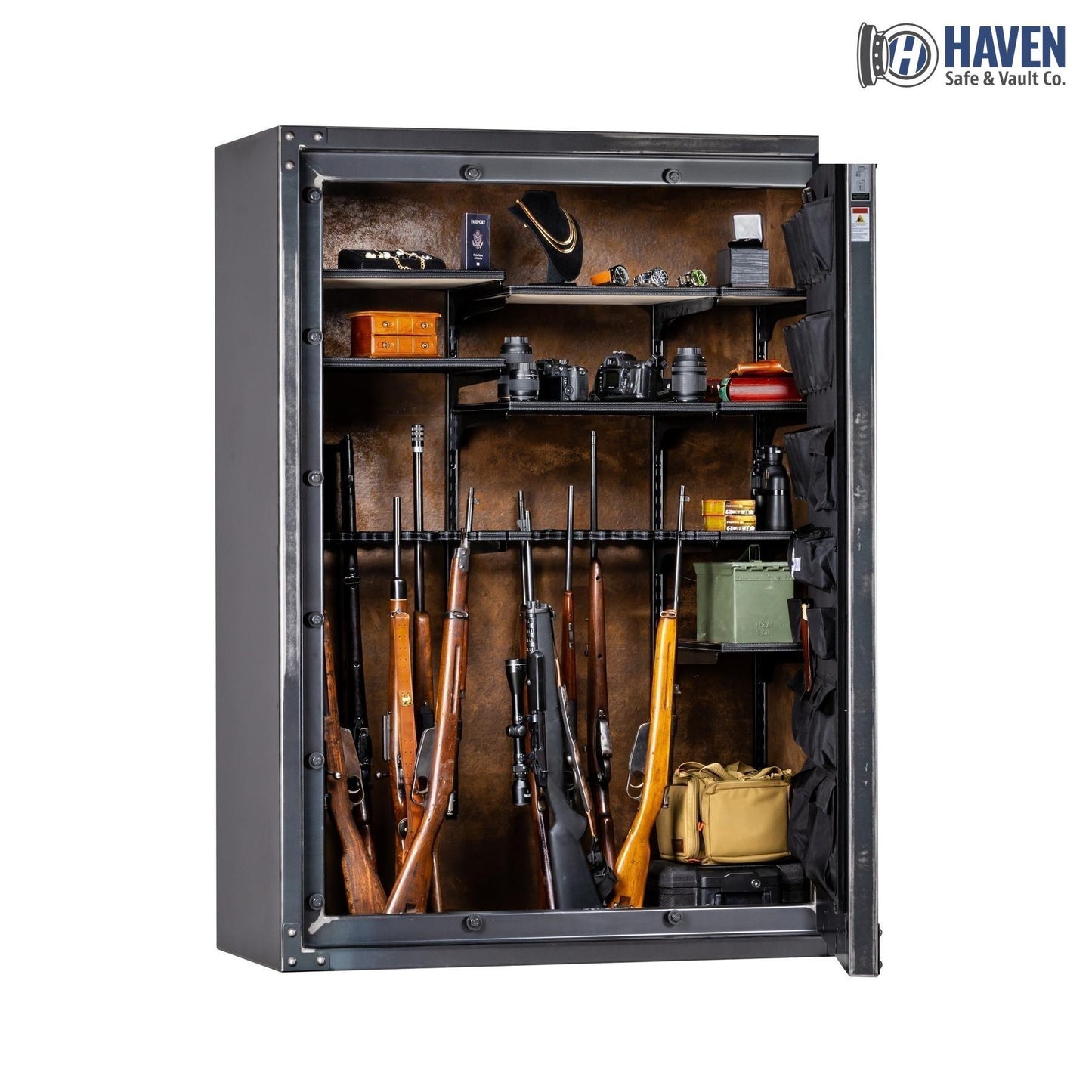Rhino Metals Strongbox RSX7253 Raptor Series 78-Gun Safe – 80-Minute Fire Protection