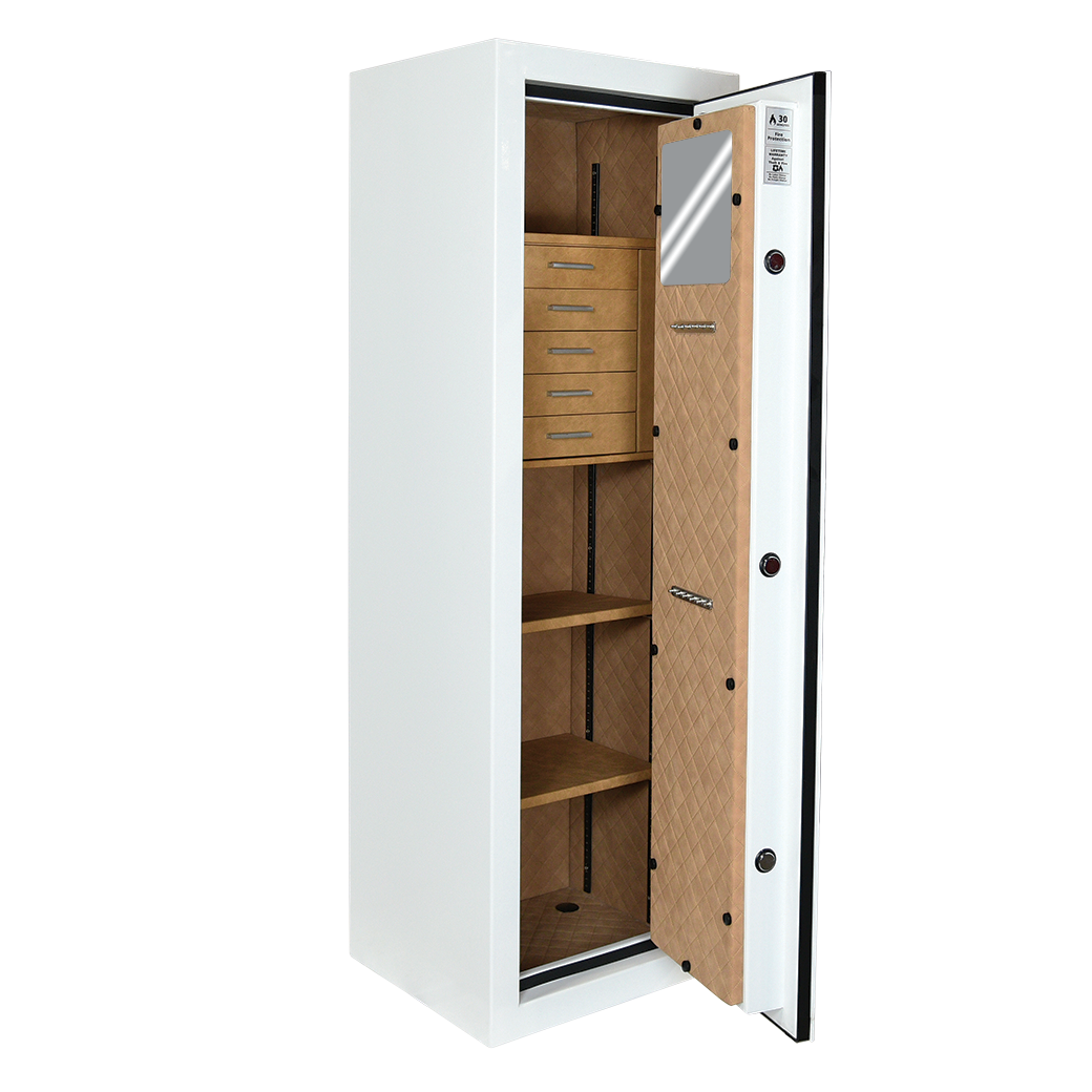 AMSEC JS5517E5 jewelry safe, open angle