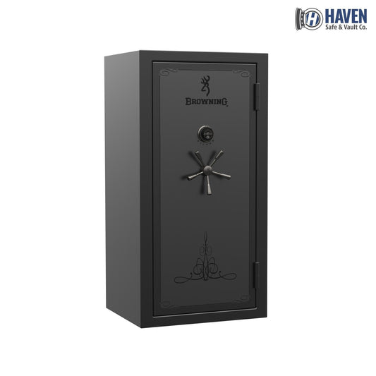 Browning Silver SR33 Gun Safe – 33-Gun Capacity & 100-Min Fire