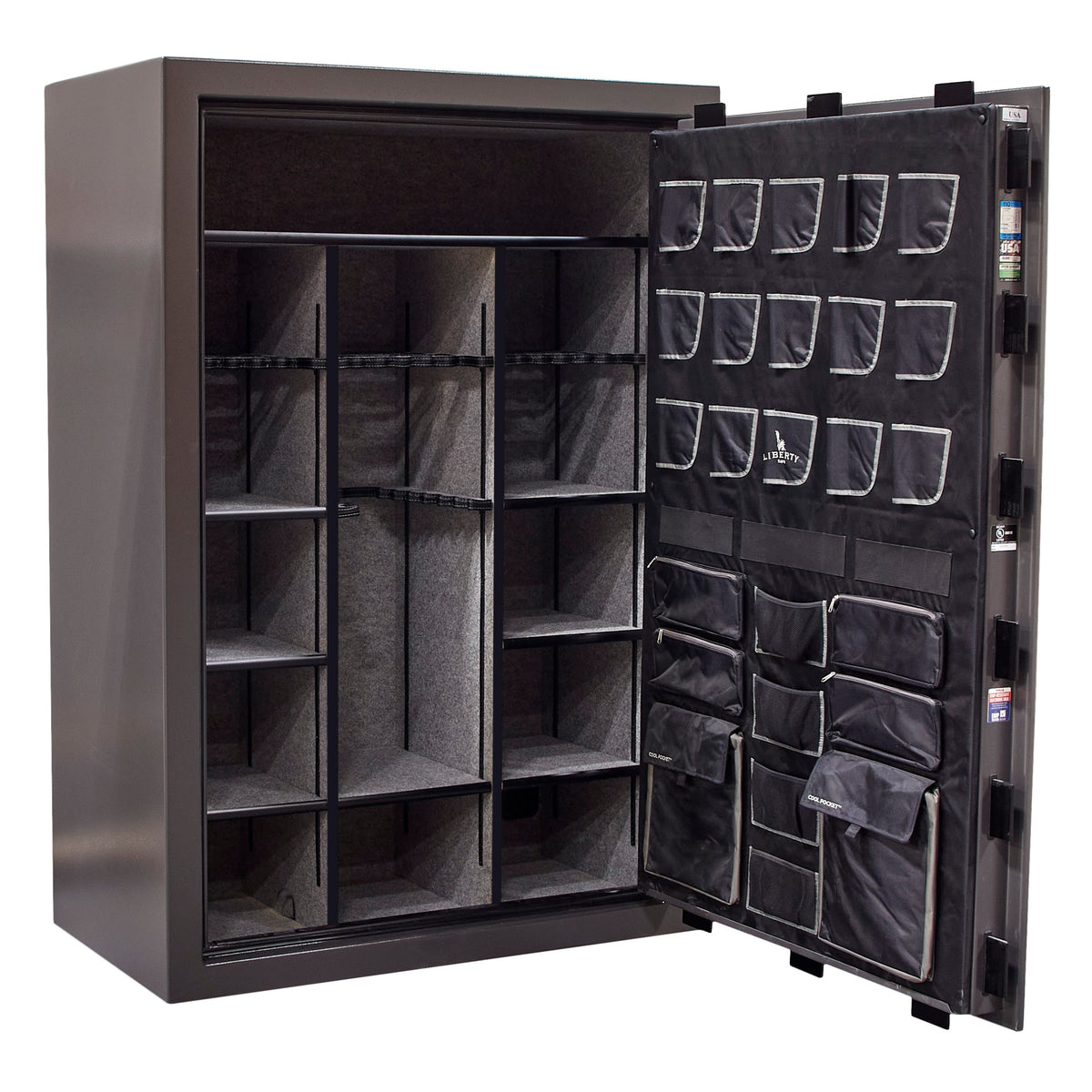 Collector T interior – Marble Gray, door panel open