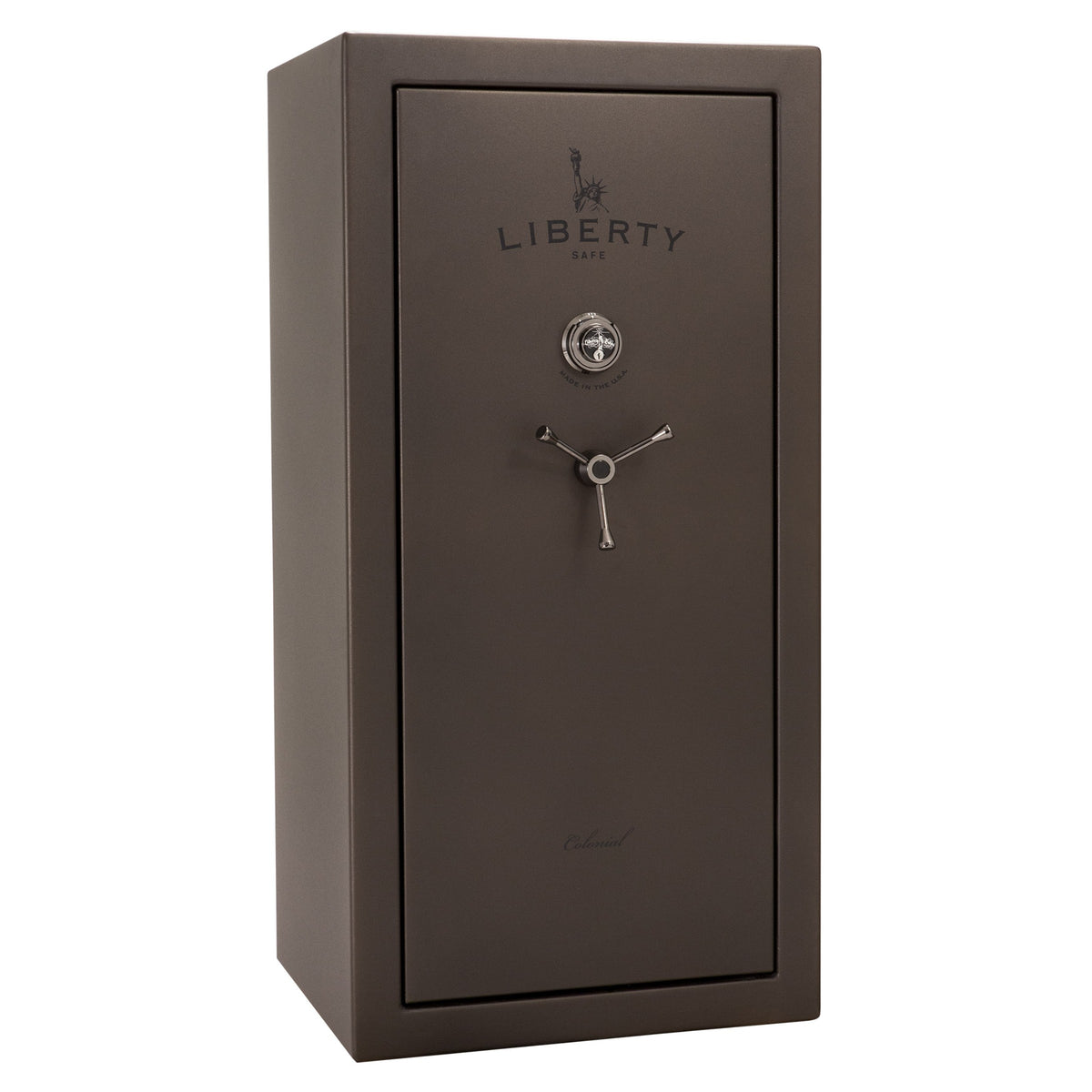 Liberty Colonial 23 in Textured Bronze with Black Chrome hardware