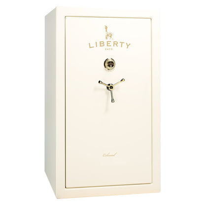 Liberty Colonial 30 in Gloss White Ivory with Brass hardware