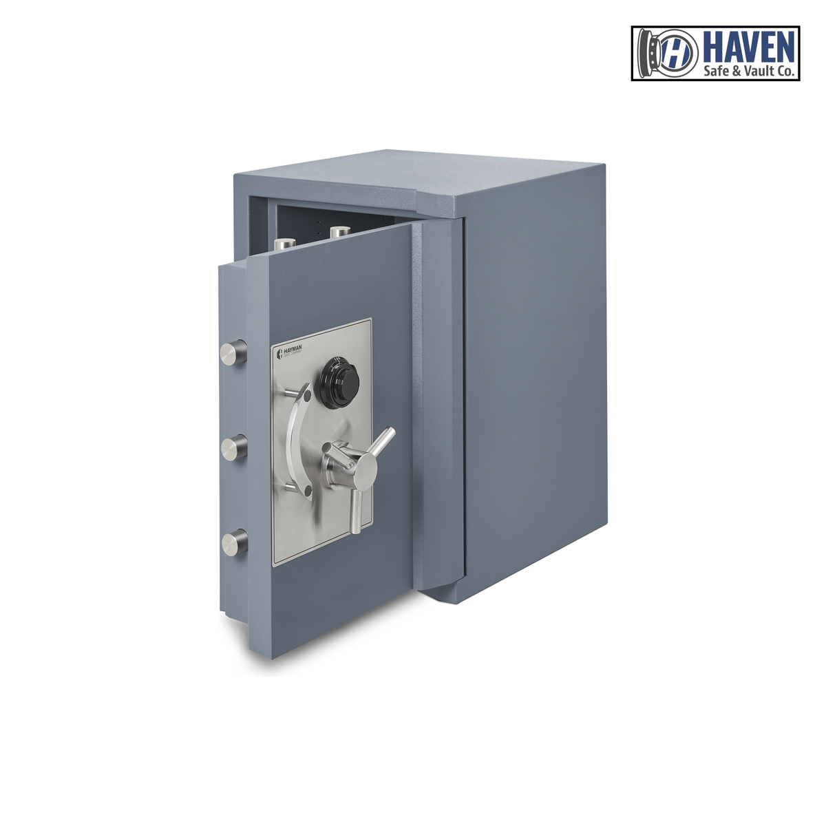 Hayman MV30 2618 TL-30 safe – door open, hinge side