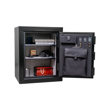 Home Safe 8 interior – adjustable shelves, loaded