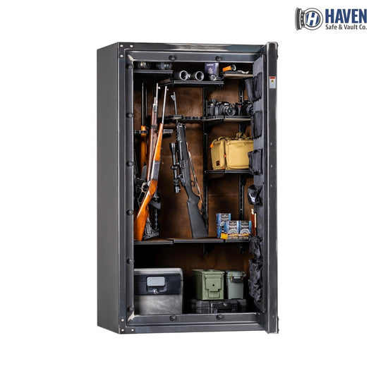 Rhino Metals Strongbox RSX7241 Raptor Series 56-Gun Safe – 80-Minute Fire Protection